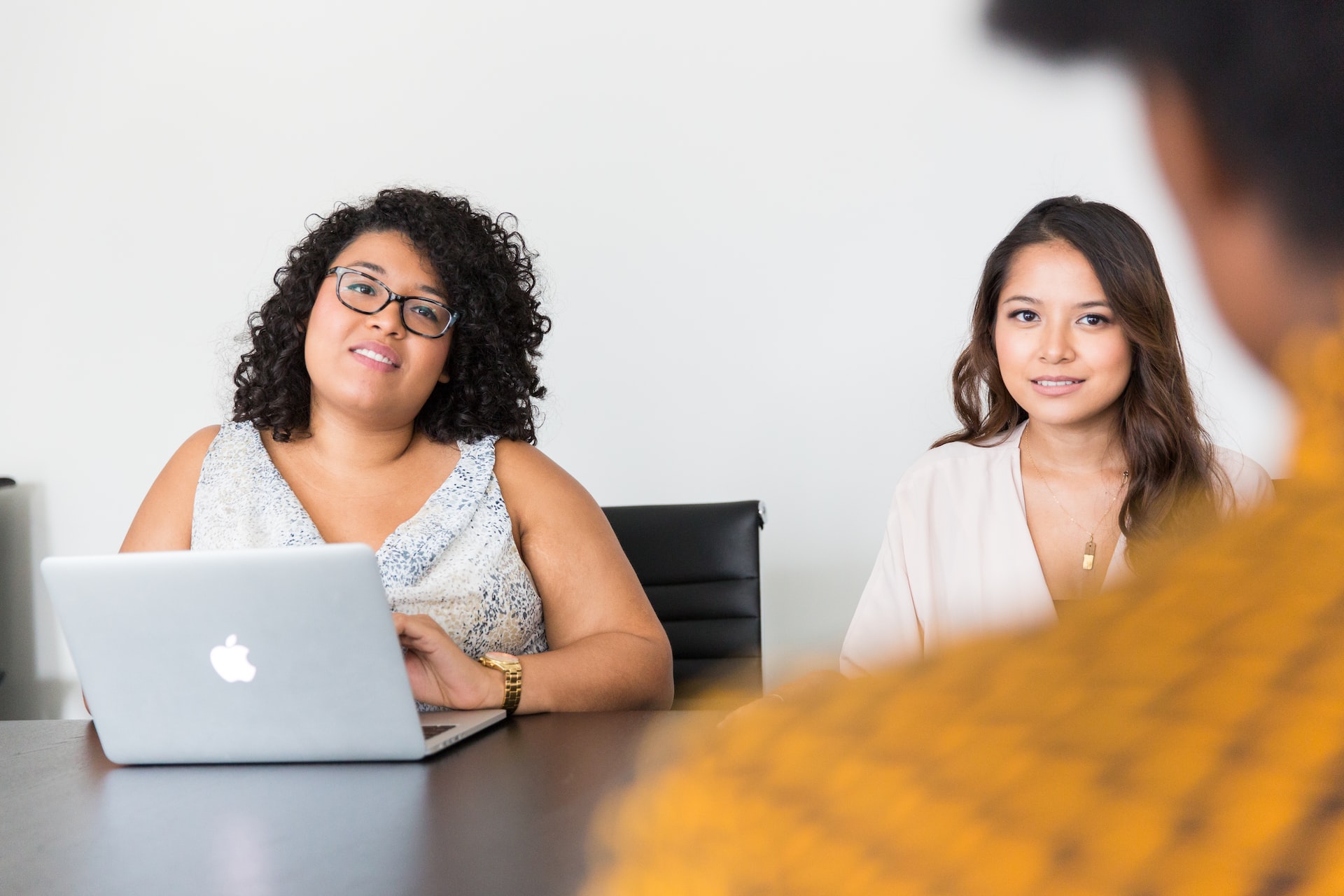 Employees in a meeting