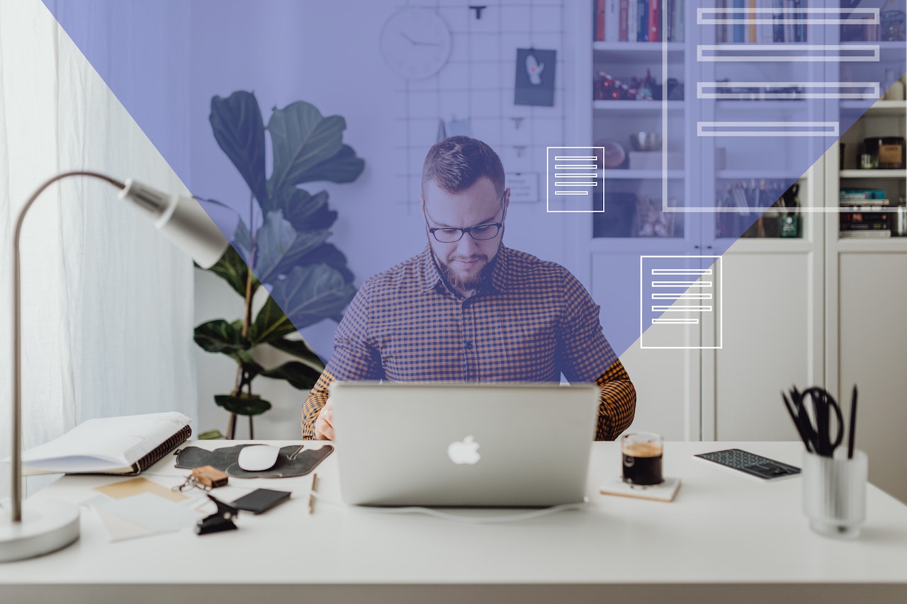 Person working on computer