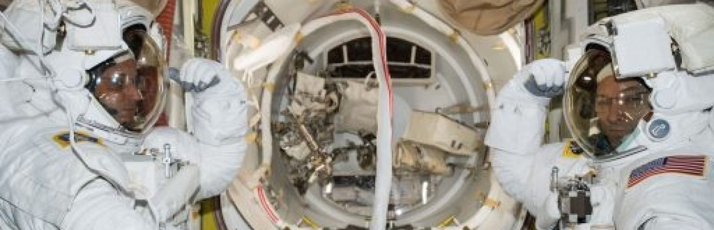 U.S. Spacewalkers Repair Space Station Robotic Arm in Successful 7-Hour Excursion
