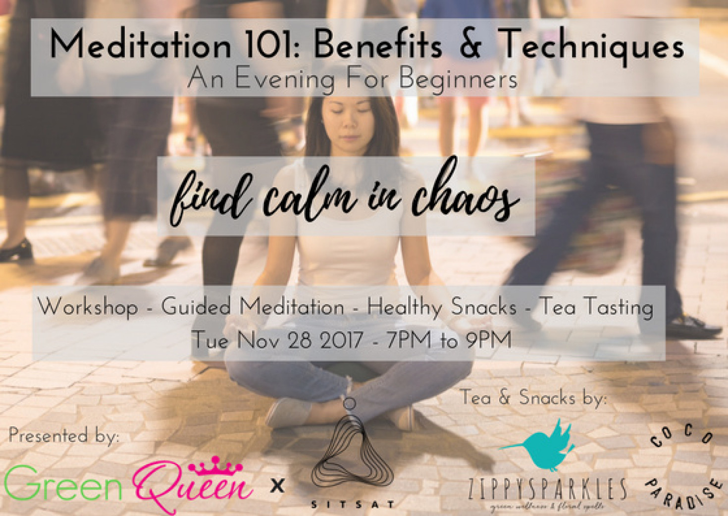 Meditation 101: Benefits & Techniques Workshop