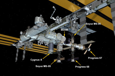 Cygnus Installed on Station With New Science Experiments