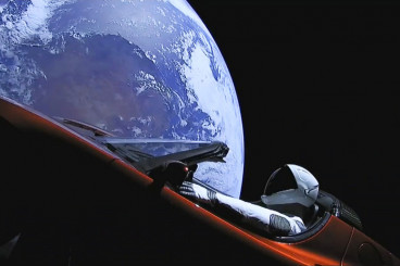 Erste Falcon Heavy schießt Auto ... bis zur Marsbahn - Abenteuer Astronomie