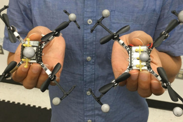 Virtual `top hats` ensure swarming drones won`t crash