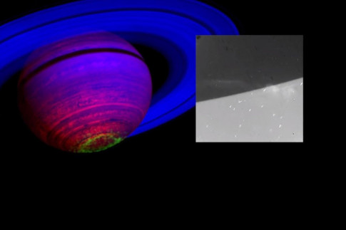 Cassini Spots `Ghostly Curtains of Light` Near Saturn`s South...