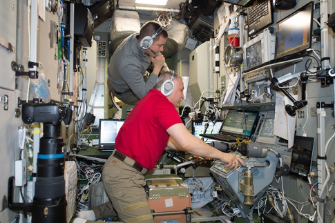 Crew Explores Cardiac Research and Tiny Satellites Today