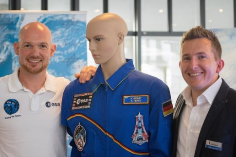 ESA-Astronaut Alexander Gerst beim Sommerfest in Künzelsau &...