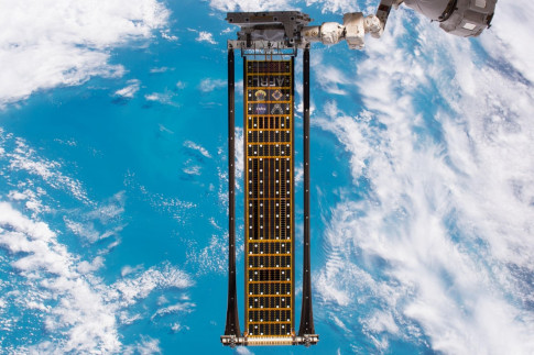 Farewell, ROSA! Space Station Lets Go of Roll-Out Solar Array...