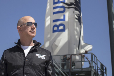 Jeff Bezos Makes Instagram Debut in Wild Blue Origin Rocket...