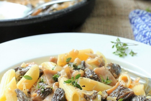 Pasta with Morel Mushrooms | Kitchen Frau