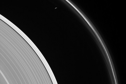 @therogue_astro: NEW Cassini photo!! Prometheus and...