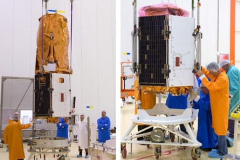 Vega is prepared for the twin Earth observation payloads to be...