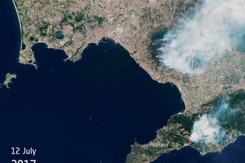 Vesuvius on fire - News - Sentinel-2 - ESA Missions - Earth...
