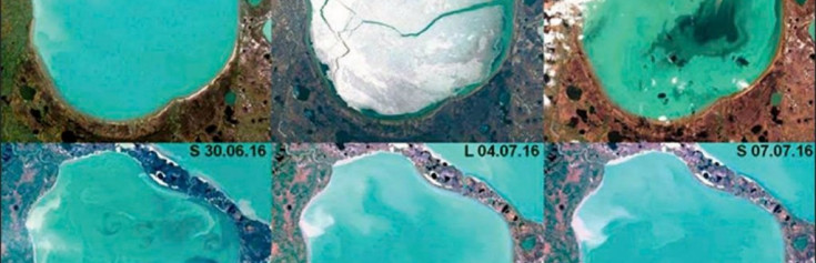 Photos Reveal More Than 200 Bright Blue Arctic Lakes Have Started Bubbling with Methane Gas