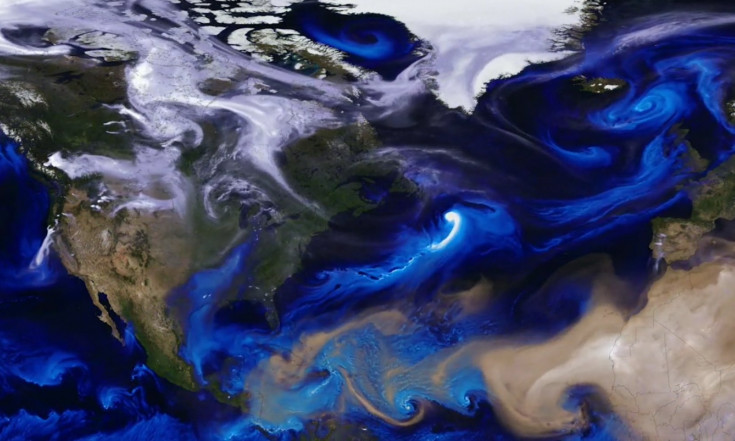 Aerosols Eddy and Spiral Over Earth in Mesmerizing NASA Simulation