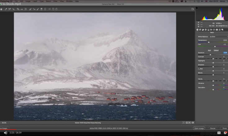 Antarctic Raw - How to Take a Photo from Raw to Ready for Stock
