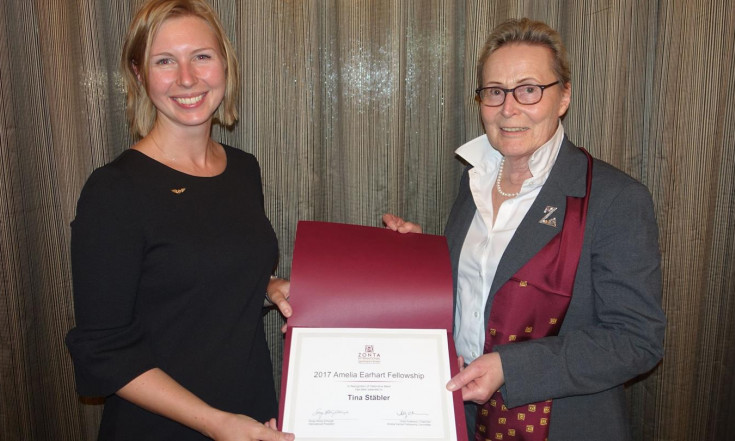 DLR-Raumfahrtforscherin erhält Amelia-Earhart-Preis