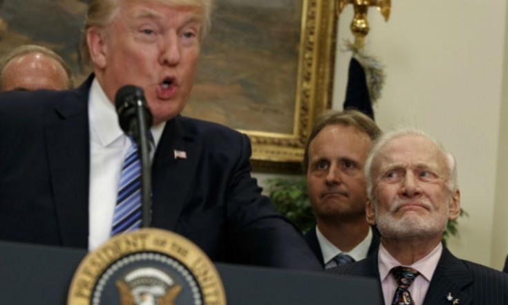 Donald Trump`s Bizarre Speech About Space Leaves Buzz Aldrin...