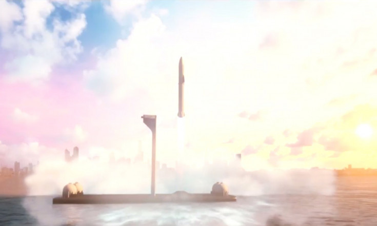 Elon Musk Says SpaceX`s Giant Mars Rocket Could Fly Passengers Around Earth