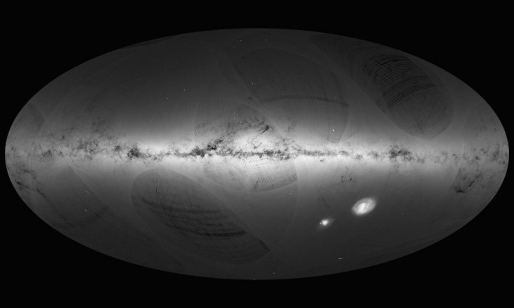 @esascience: TBT to first @ESAGaia sky map......