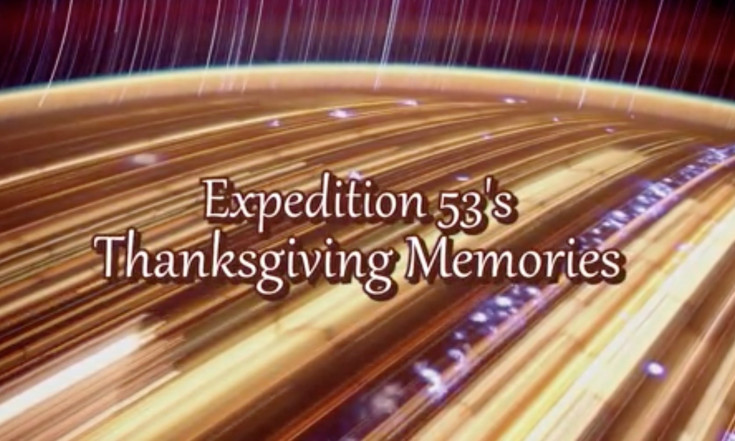 Space Station Astronauts Share Thanksgiving Memories (Video)