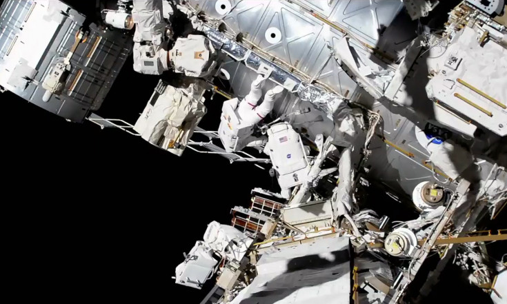 Spacewalking Astronauts Install New Cameras and Prep Space Station for Robotic Work