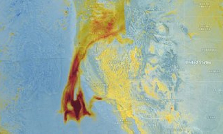 Tracking aerosols from California`s fires