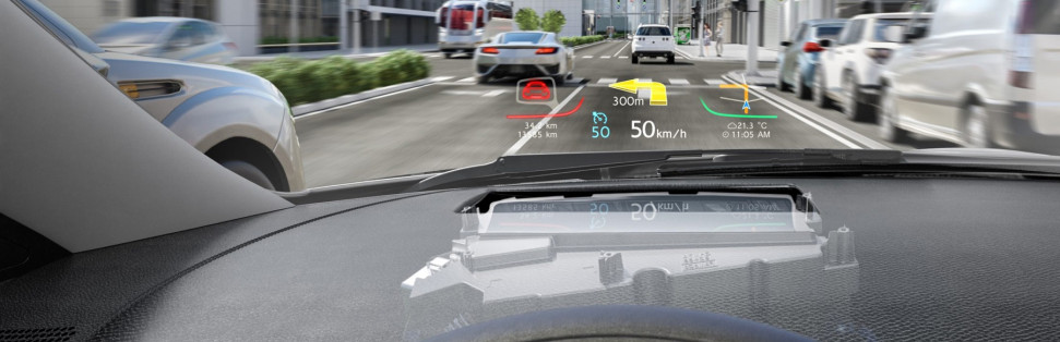 Continental puts augmented reality into the windscreen with its head up display
